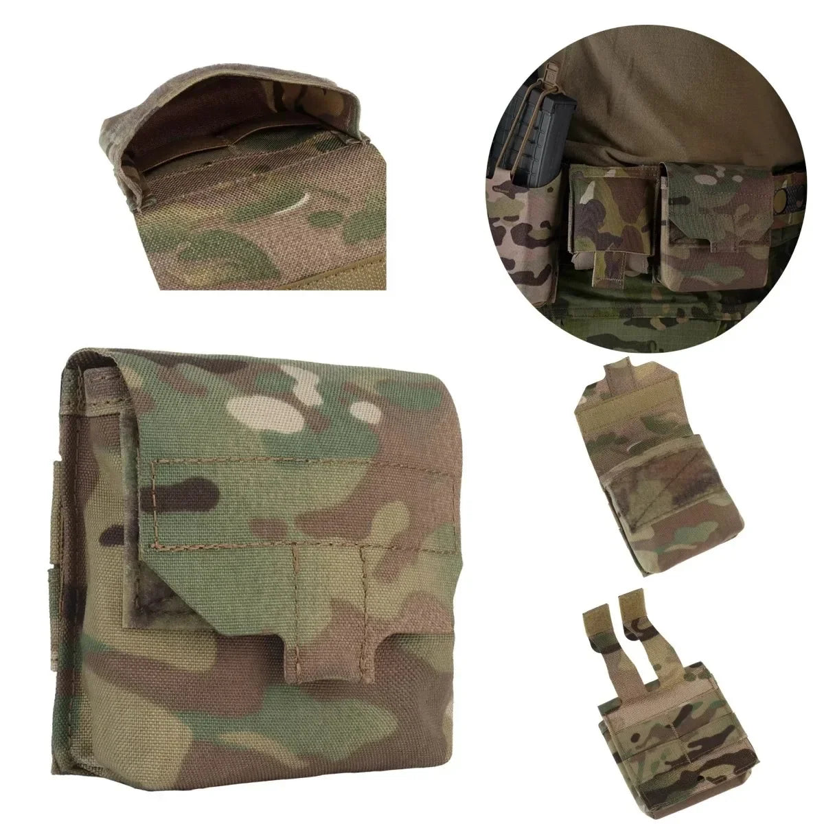 Lightweight Utility Pouch – YKK Flip Bag for Hunting Storage, Portable Small Gear Organizer with Belt Loop