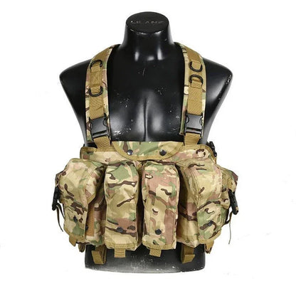Molle Body Armor Vest Military Tactical Army Woodland Camouflage Chest Rig AK Combat Vest Magazine Carrier Airsoft Hunting Coat