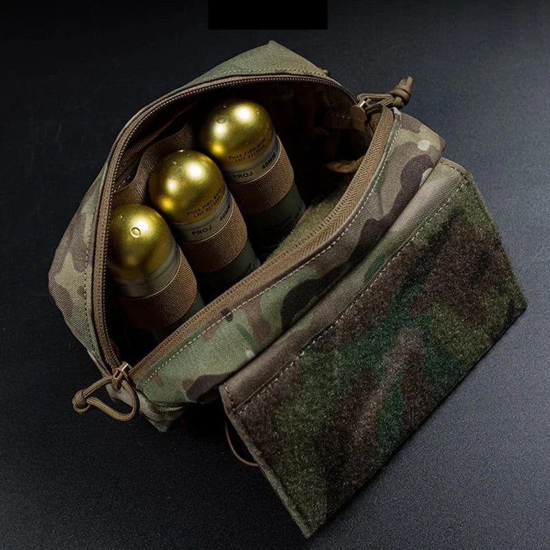 Tactical Vest MK4 Chest Rig Drop Pouch 3 Loop Shotgun Ammo Holder 40mm Hook Loop Insert Magazine Pouch Hunting Accessories