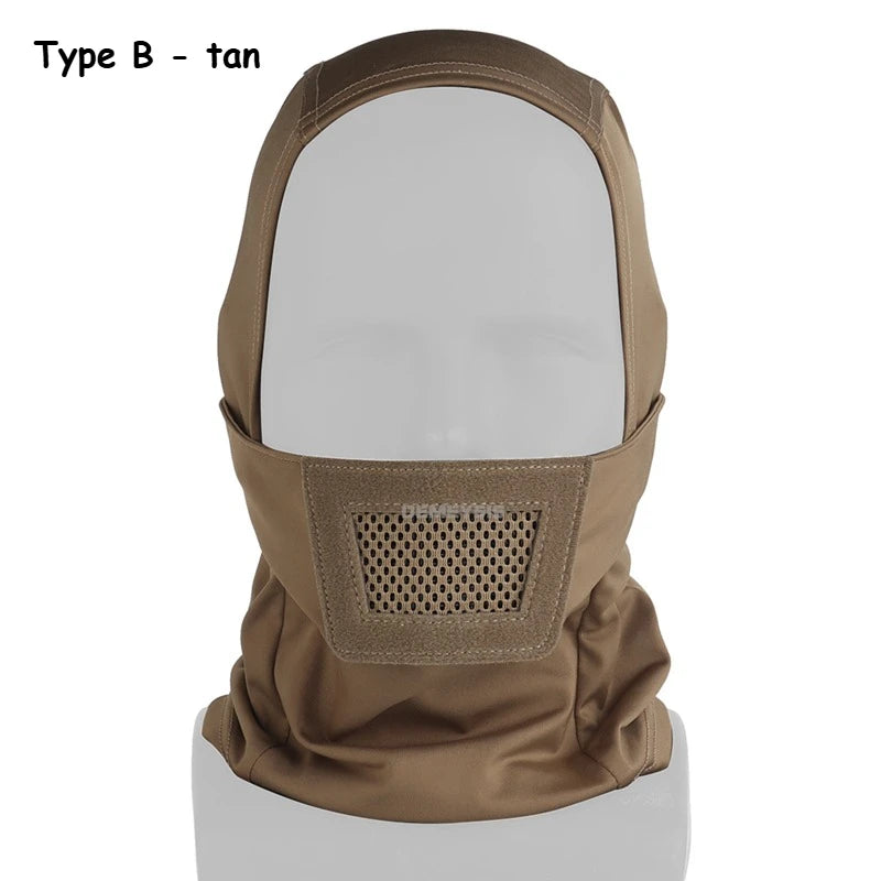Outdoor Hunting Face Mask Steel Mesh Breathable Tactical CS Airsoft Shooting Balaclava Headwear Headscarf Motorcycle Headgear