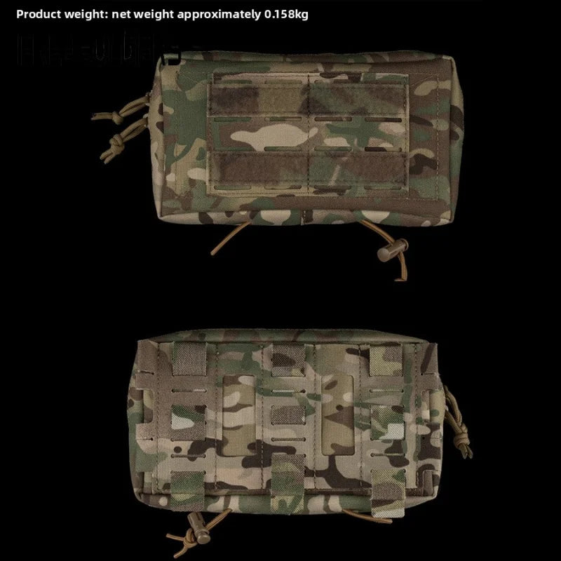 MOLLE Attach Tactical Waist Belt Accessory Pouch DIY Expansion Storage Bag for Tactical Vest