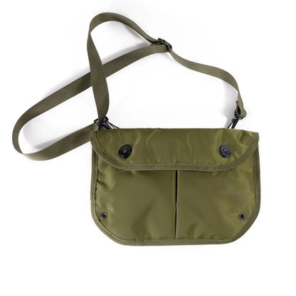 420D Nylon Tactical Crossbody Sling Bag Vintage Military Style Shoulder Bag with 3 Inner Pockets Phone Keys Daily Outdoor Travel