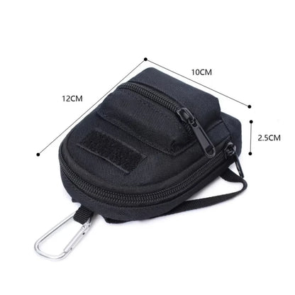 DIZETION Tactical Wallet EDC Molle Pouch Portable Key Case Outdoor Sports Coin Purse Hunting Bag Zipper Pack Multifunctional Bag