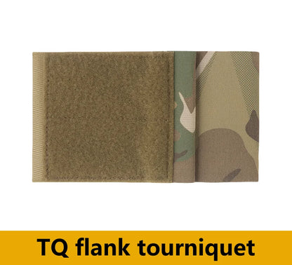 Outdoor TQ tourniquet Holder For Camping Vest Plate Carrier Side Wing Magic Fastener Elastic Tourniquet Pouch Vest Accessories