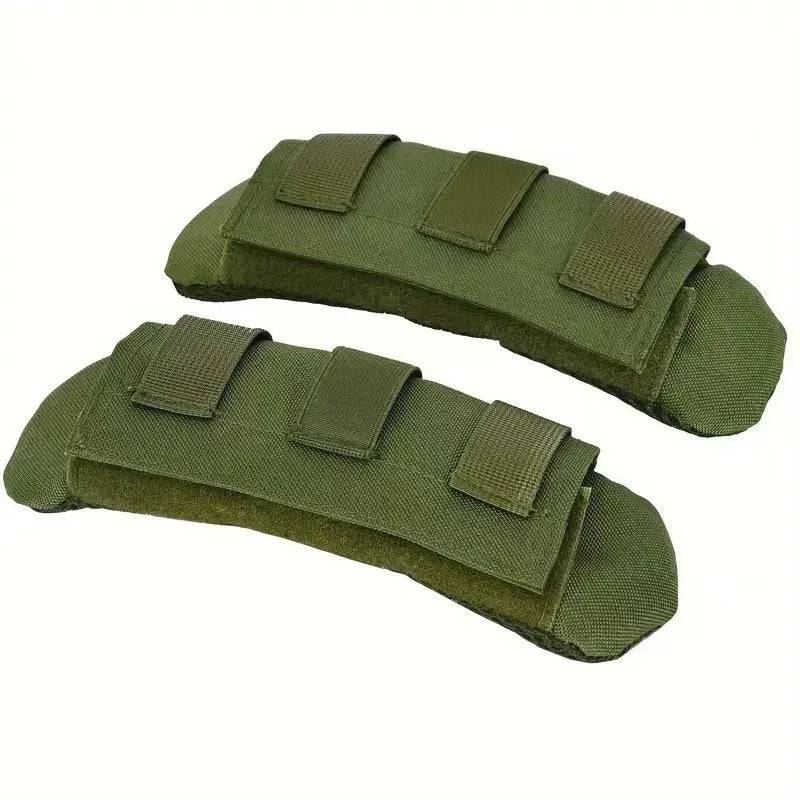 Tactical Backpack Vest Shoulder Pad 2PC Comfort Cushion with Nylon Mesh for FCPC JPC Carrier MOLLE Hiking Hunting Strap Pad