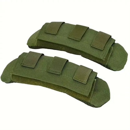 Tactical Backpack Vest Shoulder Pad 2PC Comfort Cushion with Nylon Mesh for FCPC JPC Carrier MOLLE Hiking Hunting Strap Pad