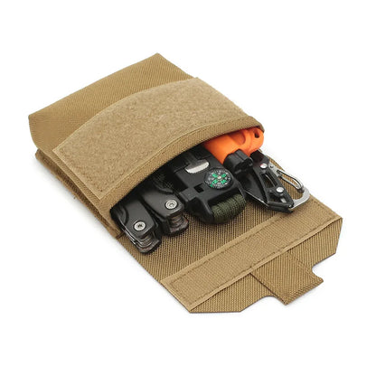 Tactical Mini Molle Utility Pouch Essential Medical IFAK Pouch General Purpose Micro GP Pouch Flashlight Earplug Holder EDC Gear