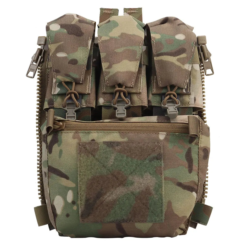 Tactical V5 FCPC Plate Carrier Back Panel Expansion Bag Supplement Sub-package Airsoft Triple Pouch Vest Accessories