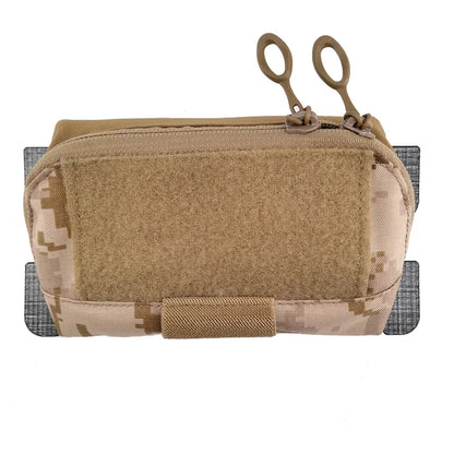 Tactical Admin Bag Vest Chest Hanging Expansion Molle Panel Map Pouch Multicam Attachment Sundry Bag