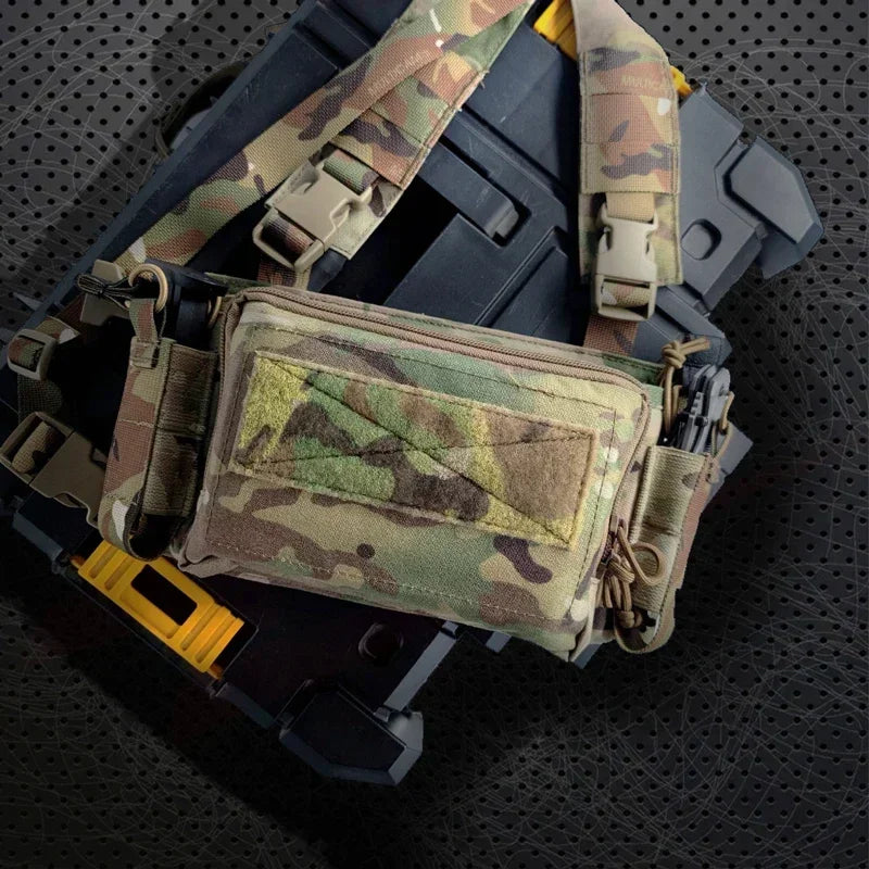 Tactical D3CRM Chest Rig Airsoft Micro Chest Vest Hunting Multi-function Modular Lightweight 500D Vest Mag Pouch Gear