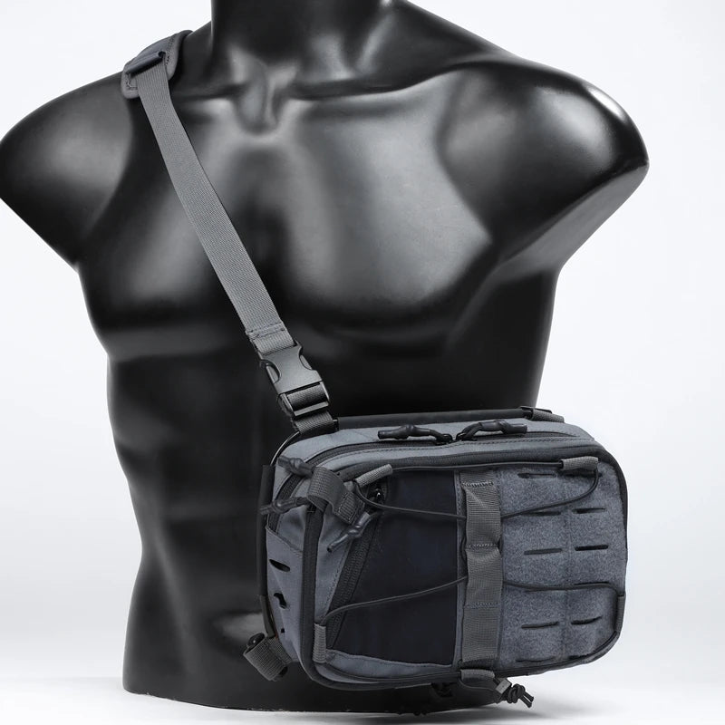 Tactical MOLLE Chest Rig Vest for Camping Hunting, Adjustable Shoulder Bag with Pouch, Outdoor Gear for Men, Fishing, Cycling 가방
