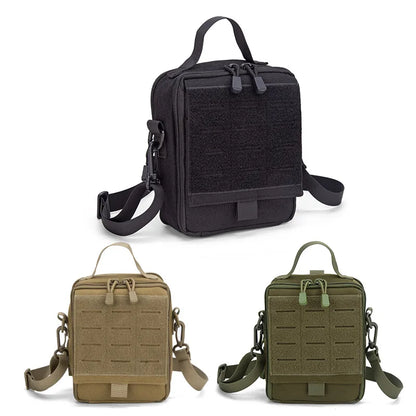 Tactical MOLLE First Aid Pouch 600D Nylon Water Resistant Medical Bag EDC Organizer for Outdoor Hiking Camping Hunting