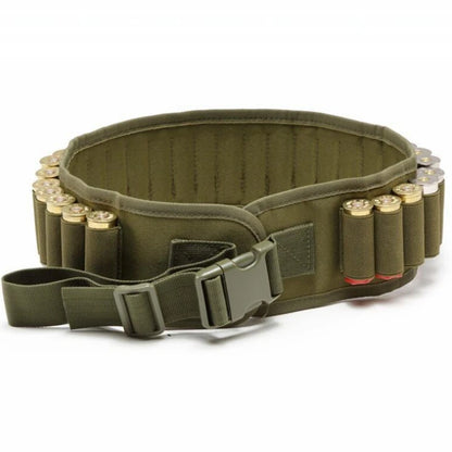27/30 Rounds Shotgun Bandolier Belt Adjustable Shotgun Shell Carrier Ammo Pouch Holder for 12 Gauge Hunting Accessories