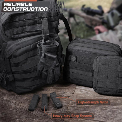 Outdoor Molle Straps Tactical Bag Nylon Strap Webbing Vest Attachment Snap Buckle Molle Webbing Straps Backpack Accessories