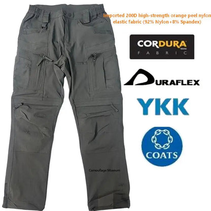 Reproduction Of UF GEN3 P40 Outdoor Grey Tactical Pants 200D Orange Peel Nylon Outdoor Durable Waterproof Hiking Soft Shell Pant