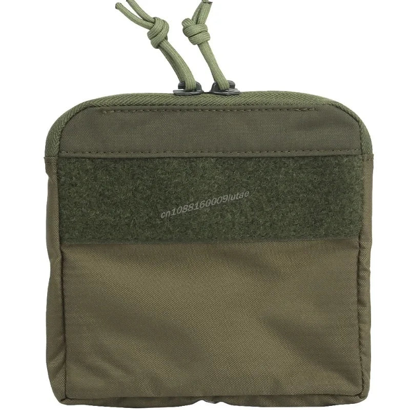 Tactical Slim Small Half Pocket Kangaroo Insert Pouch Zipper Bag FERRO STYLE Outdoor Storage DOPE Front Flap Hunting Accessories