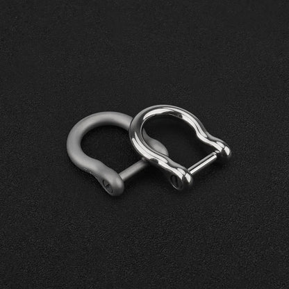 U Shape Titanium Alloy Horseshoe Buckle Detachable Hook Keychain Outdoor Tool EDC