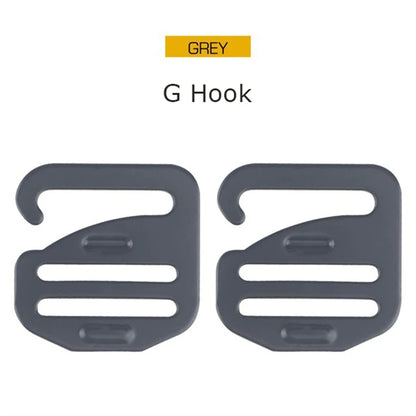 2pcs/set Tactical Vest Belt QASM Quick Attach Buckle/SRB Side Release Buckle/G Hooks Modular Vest Accessories