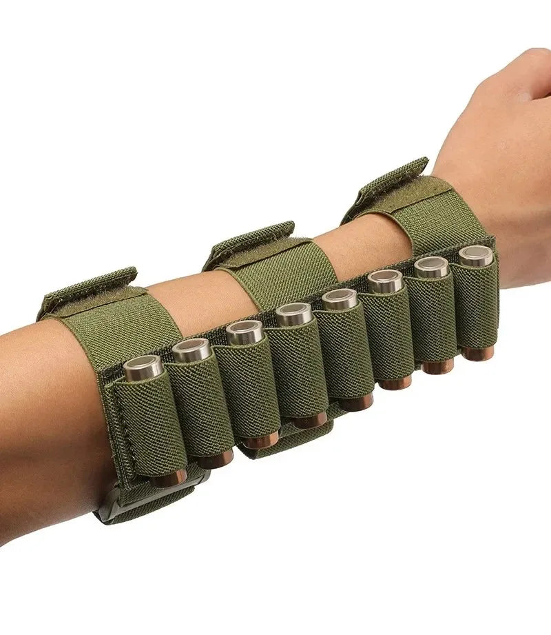 Outdoor Hunting Detachable Arm Bullet Pouch 8-Round Ammunition Shell Carrier Bag For 12/20 Gauge Shotguns Hunting Accessories