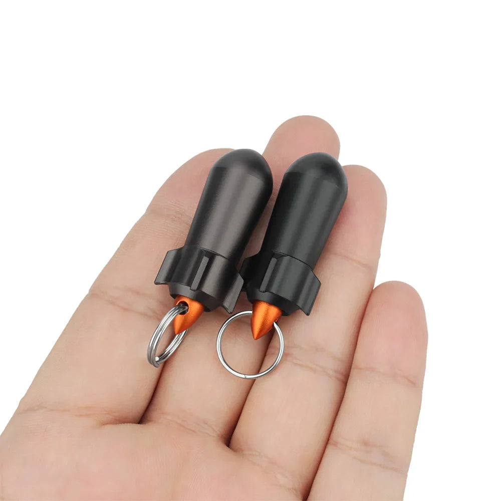 Mini Aluminum Alloy Waterproof Bottle Camping Survival Seal Bottle EDC Outdoor Tool