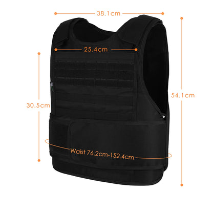 MGFLASHFORCE Airsoft Tactical Vest Plate Carrier Fishing Hunting Armor Molle Vest