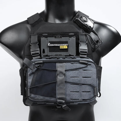 Tactical MOLLE Chest Rig Vest for Camping Hunting, Adjustable Shoulder Bag with Pouch, Outdoor Gear for Men, Fishing, Cycling 가방