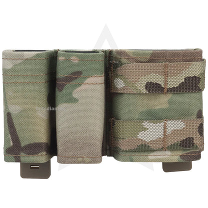 5.56 9mm 1+2 Magazine Pouch KYWI Wedge Insert Shorty MAG Bag MOLLE M4 G17 AR15 Airsoft Belt Vest Gear with Maclice Clip