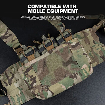 Tactical DOPE Front Flap Ferro Hunting Vest Plate Carrier Insert Kangaroo Pouch G-hook Attachment Paintball Airsoft Magazine Bag