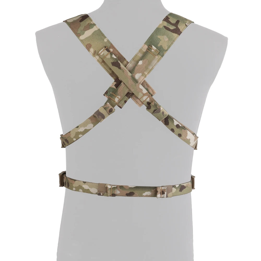 Tactical Vest Set D3CRM Chest Rig with Drop Pouch 5.56 Triple Mag Pack Multifunctional Detachabl Adjustable Hunting Airsoft Gear