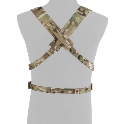 Tactical Vest Set D3CRM Chest Rig with Drop Pouch 5.56 Triple Mag Pack Multifunctional Detachabl Adjustable Hunting Airsoft Gear