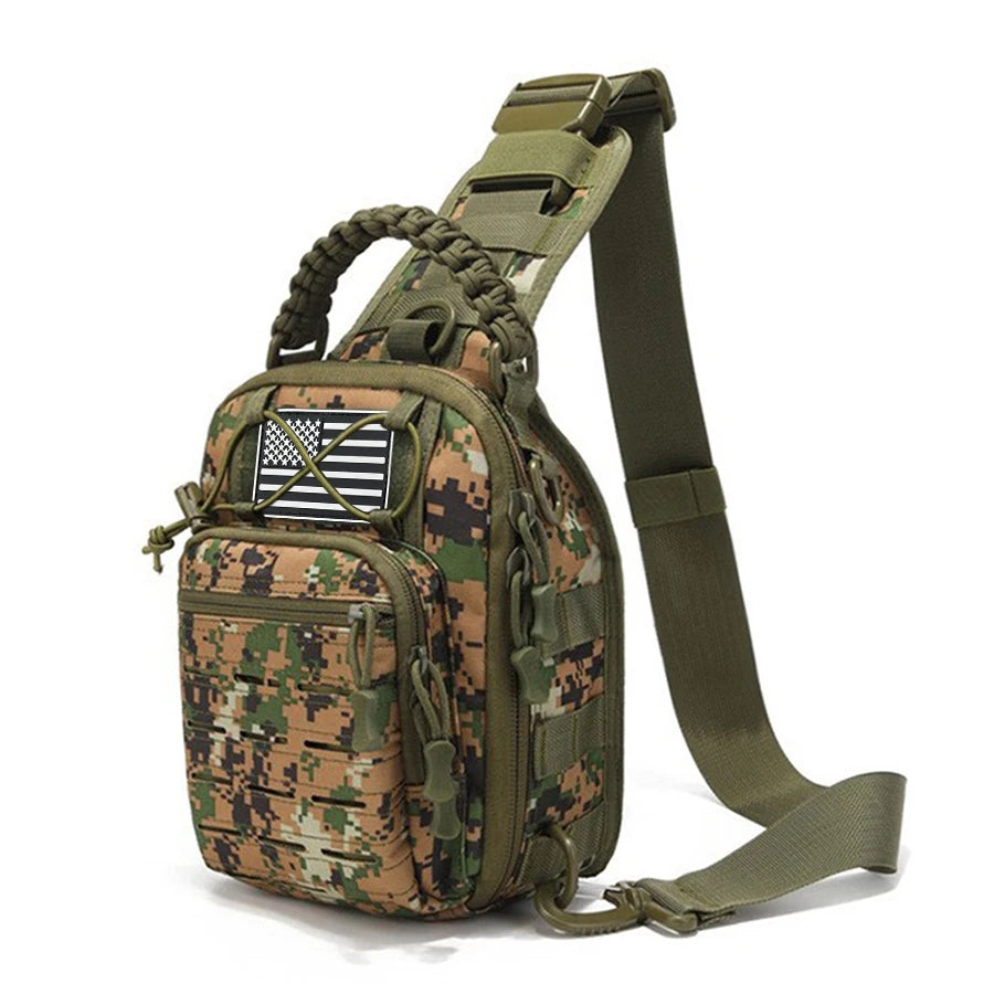 Multi functional chest bag, outdoor sports cycling chest bag, men's single shoulder diagonal cross bag