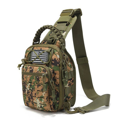 Multi functional chest bag, outdoor sports cycling chest bag, men's single shoulder diagonal cross bag