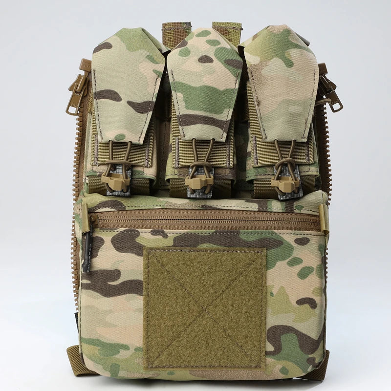 Assault Adapt Banger Back Panel Zip On Rear Pack Tactical Vest GP Pouch Multitools Pocket FCPC V5 Plate Carrier Accessories Bag