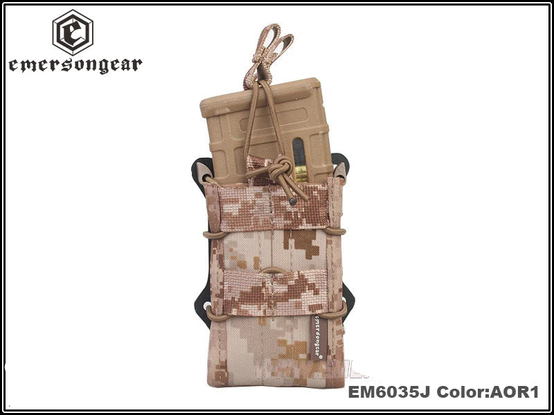 NEW EMERSONGear Double Modular Rifle Magazine Pouch Airsoft Hunting Utility MOLLE MAG Digital Desert Double Modular Pouches