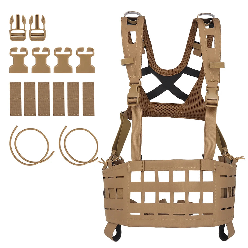 JPC Tactical Vest SPC Chest Rigs Molle System Hunting Airsoft Paintball Lightweight Multi-functional Load Bearing Platform