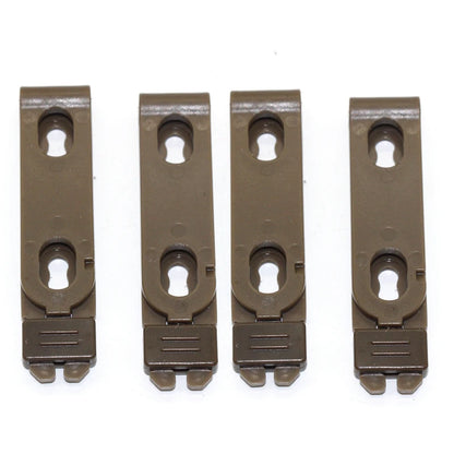 2PCS 4PCS Tactical 9mm Molle Clips Clamp Molle Attachment Soft Shell Magazine Pouch Universal Knife Sheath Back Clips Knife Clip