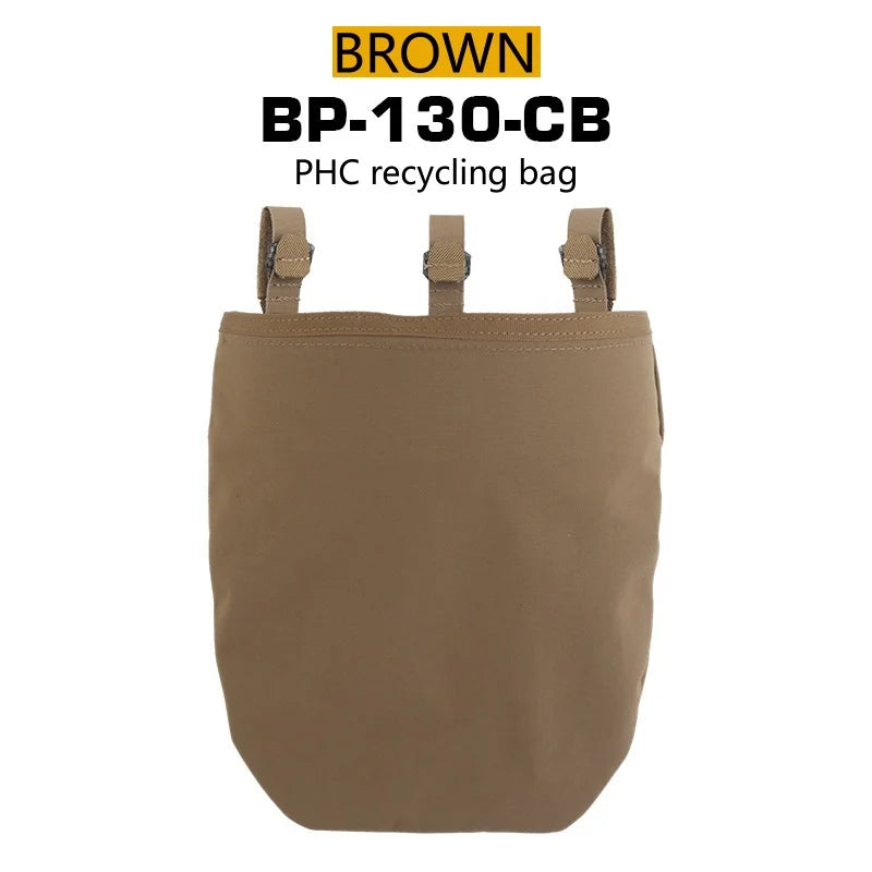 PHC Recovery Bag Foldable Utility Bag Duty Belt Mount MOLLE mounting Outdoor Equipment Accessories Waist magazine storage