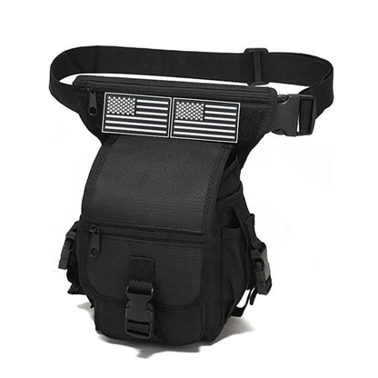 Outdoor multifunctional leg bag, quick detachable waist bag, partitioned storage, smooth zipper design