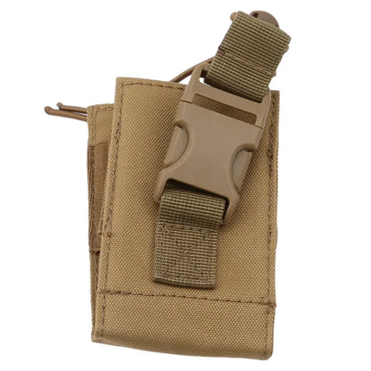 Durable Molle Radio Walkie Talkie Holder Interphone Hanging Bag Pocket For Hunting Camping Hiking Outdoor Activities Use
