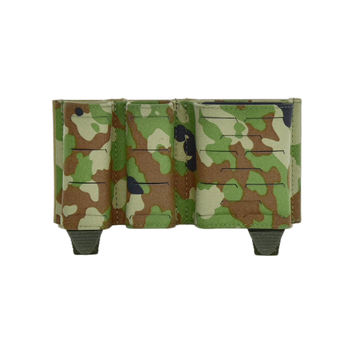 QX Tactical 2+1 Magazine Pouch 5.56 9mm Combo Mag Carrier Laser Cut MOLLE Pouch Elastic Kydex Style Holder Airsoft Gear