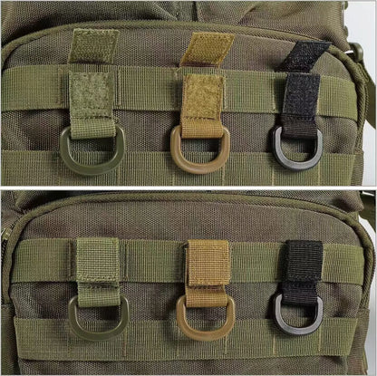 Tactical Webbing D-Ring Hook Hanger for Belt Molle Gear Nylon Strap Key Holder Outdoor Camping Hiking Hunting Tool Accessories