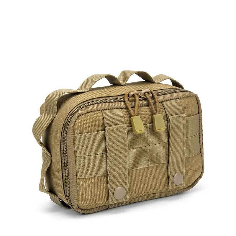 Outdoor Camping Tactical Fanny Pack Paper Storage Bag Sports Waist Hanging Bag Multifunctional Durable Molle Accessory Pouch