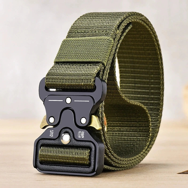 Men's Belt Outdoor Hunting Multi Function Combat Survival 120cm  Canvas For Nylon Male Luxury