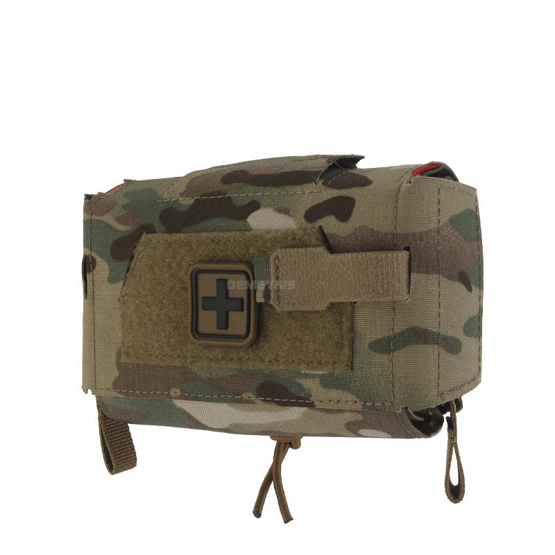 Outdoor Hunting Compact Trauma Pouch Ambidextrous Rapid Deployment  Tactical Medical First Aid Bag EDC Molle Pouch