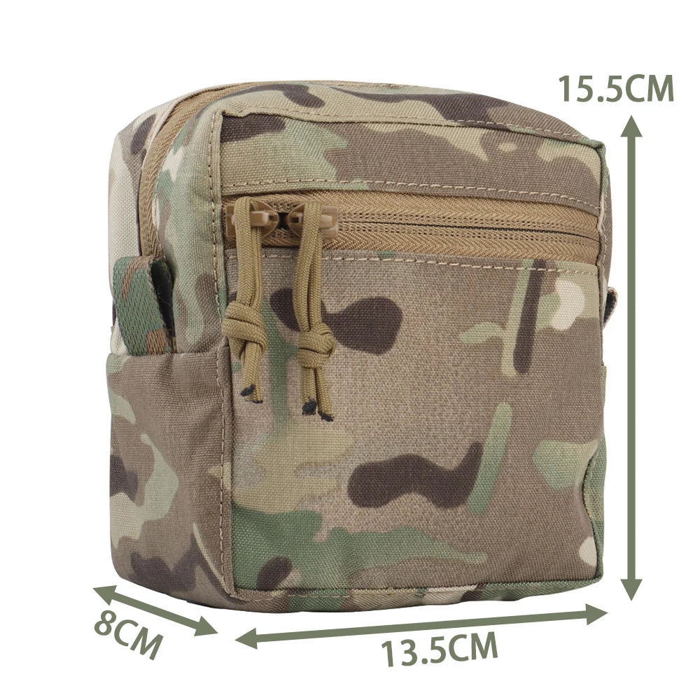 Outdoor MOLLE Pouch General Purpose GP Bag Utility EDC Tools Pocket Storage Pack Tactical Vest Airsoft Gear Organize Waist Sack