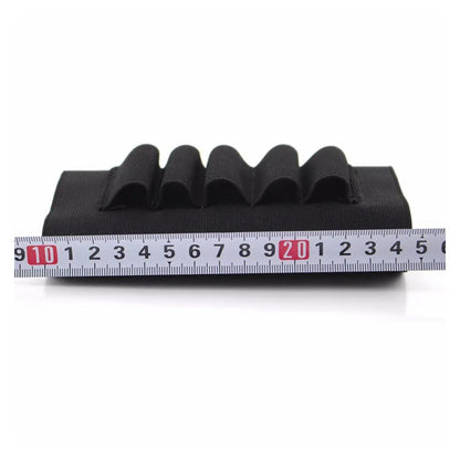 Shotgun Rifle 5 Shells Buttstock Shell 5 Rounds 12/20 Gauge Cartridge Holder Elastic Loops Airsoft Rifle Ammo Cartridge Holder