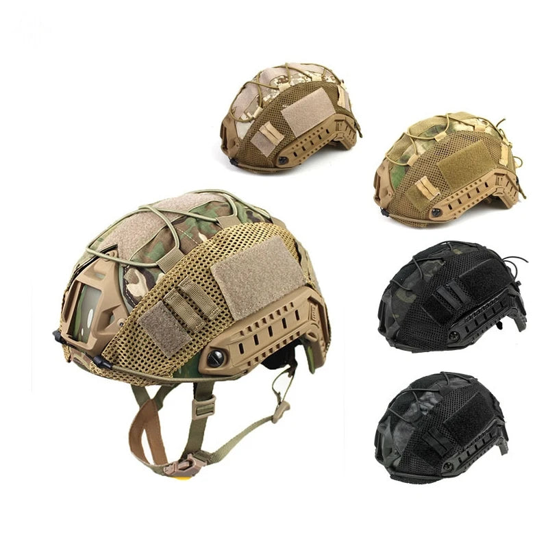Multicam Tactical Helmet Cover Compatible OPS Core FAST MH PJ BJ For CS Airsoft Simulation Outdoor Accessories
