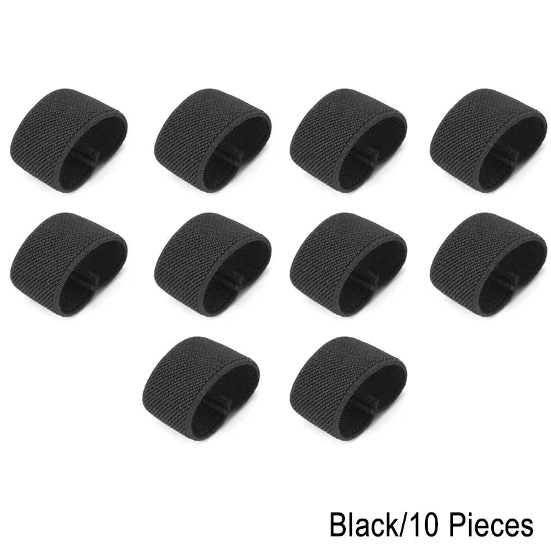 10 Pcs Elastic Belt Loop Holder Durable Belt Keepers Tactically Belt Holder Retainers Band Organizers for Service Belt