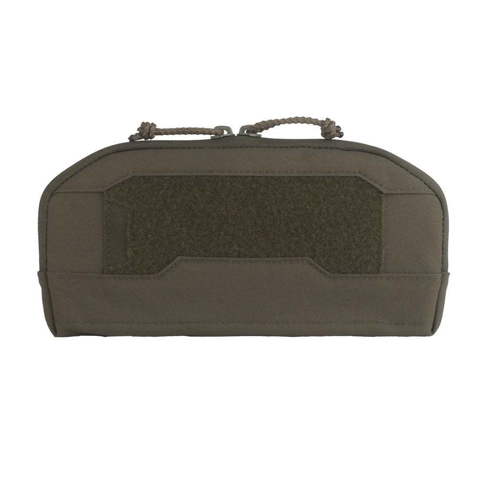 Wide Tactical Admin Pouch For Triple Magazine Pocket Storage Compact Bag Plate Carrier Hunting Airsoft Molle Front Placard Pouch