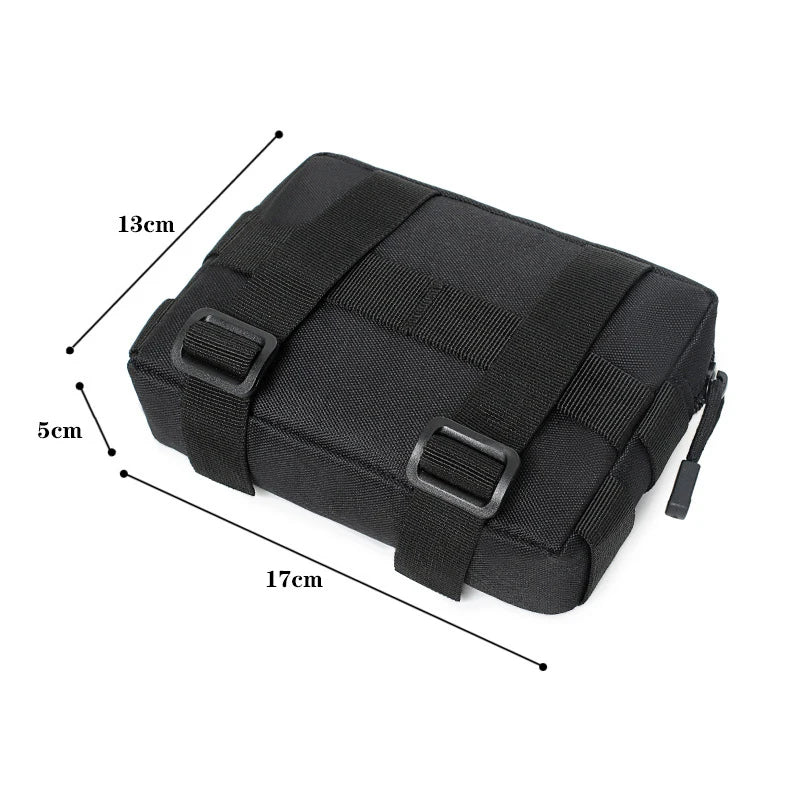 Tactical Pouch EDC Tool Storage Kit with Molle System Multifunctional Mobile Phone Case Bag for Hunting Exploration Hike